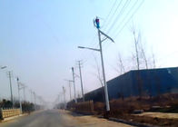 Eco - Friendly 60W Wind And Solar Hybrid Street Light System 24V Beautiful Shape