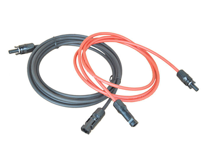 Black And Red Solar Panel Extension Cable PV Extension Cable MC4 Connector
