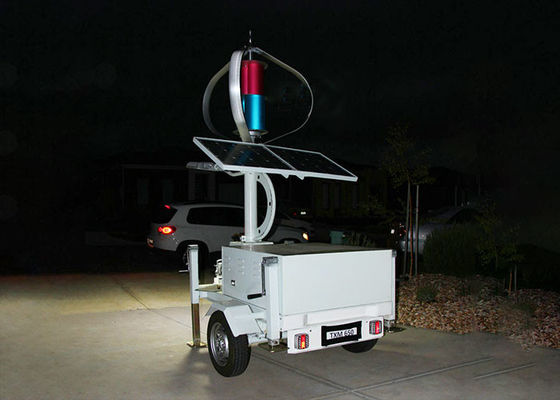 Mobile Lighting Combined Solar And Wind Energy System 20 Years Design Life