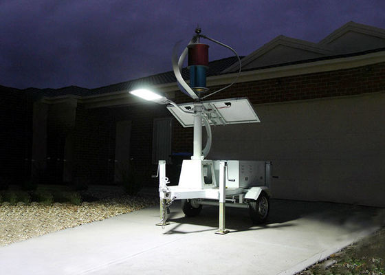 Mobile Lighting Combined Solar And Wind Energy System 20 Years Design Life