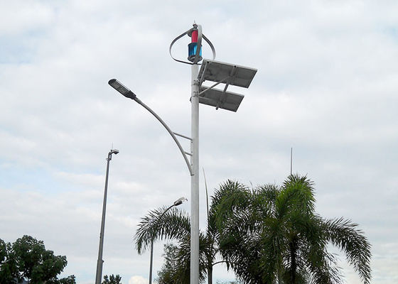 Gate Lighting Wind And Solar Hybrid Street Light System For Police Station