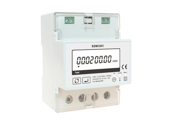 Remote Control Single Phase Electric Meter Modbus RTU SDM320C For Energy System